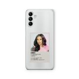 Multitronic Samsung Galaxy A04s ile Uyumlu Cardi B Paralorid Poster Tasarım Baskılı Şeffaf Kılıf