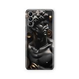 Multitronic Samsung Galaxy A04s ile Uyumlu David Statue Tasarım Baskılı Şeffaf Kılıf, laroa04s0268