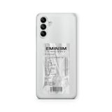 Multitronic Samsung Galaxy A04s ile Uyumlu Eminem Albüm Fişi Tasarım Baskılı Şeffaf Kılıf