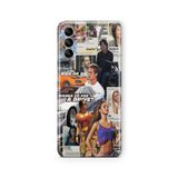 Multitronic Samsung Galaxy A04s ile Uyumlu Fast and Furious Tasarım Baskılı Şeffaf Kılıf, laroa04s0158