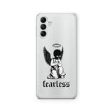 Multitronic Samsung Galaxy A04s ile Uyumlu Fearless Tasarım Baskılı Şeffaf Kılıf, laroa04s0188