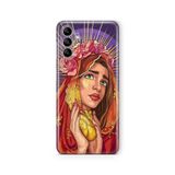Multitronic Samsung Galaxy A04s ile Uyumlu Golden Heart Tasarım Baskılı Şeffaf Kılıf