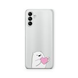 Multitronic Samsung Galaxy A04s ile Uyumlu Ice Bear Tasarım Baskılı Şeffaf Kılıf