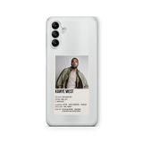 Multitronic Samsung Galaxy A04s ile Uyumlu Kanye West Paralorid Poster Tasarım Baskılı Şeffaf Kılıf