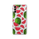 Multitronic Samsung Galaxy A04s ile Uyumlu Karpuz Tasarım Baskılı Şeffaf Kılıf