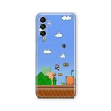 Multitronic Samsung Galaxy A04s ile Uyumlu Mario Tasarım Baskılı Şeffaf Kılıf, laroa04s0248