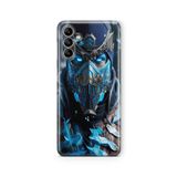Multitronic Samsung Galaxy A04s ile Uyumlu Mortal Kombat Sub Zero Tasarım Baskılı Şeffaf Kılıf