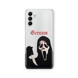 Multitronic Samsung Galaxy A04s ile Uyumlu Scream Tasarım Baskılı Şeffaf Kılıf