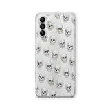 Multitronic Samsung Galaxy A04s ile Uyumlu Skulls Tasarım Baskılı Şeffaf Kılıf