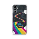 Multitronic Samsung Galaxy A04s ile Uyumlu Space Rider Tasarım Baskılı Şeffaf Kılıf