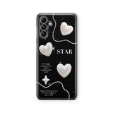 Multitronic Samsung Galaxy A04s ile Uyumlu Star Tasarım Baskılı Şeffaf Kılıf