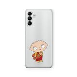 Multitronic Samsung Galaxy A04s ile Uyumlu Stewie Griffin Tasarım Baskılı Şeffaf Kılıf