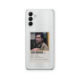 Multitronic Samsung Galaxy A04s ile Uyumlu Taxi Driver Palaroid Poster Tasarım Baskılı Şeffaf Kılıf