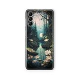 Multitronic Samsung Galaxy A04s ile Uyumlu Zambak Tasarım Baskılı Şeffaf Kılıf