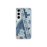 Multitronic Samsung Galaxy A04s Uyumlu Blue Floral Tasarım Baskılı Şeffaf Kılıf