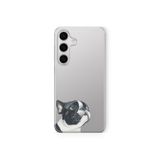 Multitronic Samsung Galaxy A04s Uyumlu Bulldog Tasarım Baskılı Şeffaf Kılıf