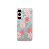 Multitronic Samsung Galaxy A04s Uyumlu Floral Tasarım Baskılı Şeffaf Kılıf