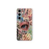 Multitronic Samsung Galaxy A04s Uyumlu I See You Tasarım Baskılı Şeffaf Kılıf