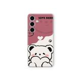 Multitronic Samsung Galaxy A04s Uyumlu Love Bear Tasarım Baskılı Şeffaf Kılıf