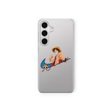 Multitronic Samsung Galaxy A04s Uyumlu Monkey D. Luffy Tasarım Baskılı Şeffaf Kılıf, strlghta04s203