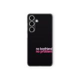 Multitronic Samsung Galaxy A04s Uyumlu No Boyfriend No Problem Tasarım Baskılı Şeffaf Kılıf