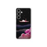 Multitronic Samsung Galaxy A04s Uyumlu Pembe Uçak Tasarım Baskılı Şeffaf Kılıf, strlghta04s070