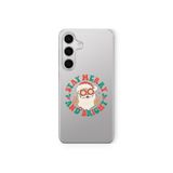 Multitronic Samsung Galaxy A04s Uyumlu Stay Merry Tasarım Baskılı Şeffaf Kılıf