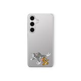 Multitronic Samsung Galaxy A04s Uyumlu Tom and Jerry Desenli Tasarım Baskılı Şeffaf Kılıf