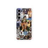 Multitronic Samsung Galaxy A04s Uyumlu Tupac Tasarım Baskılı Şeffaf Kılıf