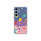 Multitronic Samsung Galaxy A04s Uyumlu Uzaydaki Ayıcık Tasarım Baskılı Şeffaf Kılıf