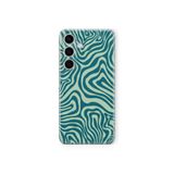 Multitronic Samsung Galaxy A04s Uyumlu Yeşil Desen Tasarım Baskılı Şeffaf Kılıf