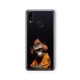 Multitronic Samsung Galaxy A10s ile Uyumlu 3D Maymun Tasarım Baskılı Şeffaf Kılıf