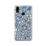 Multitronic Samsung Galaxy A10s ile Uyumlu Artsy Cat Tasarım Baskılı Şeffaf Kılıf