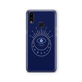 Multitronic Samsung Galaxy A10s ile Uyumlu Ay ve Göz Tasarım Baskılı Şeffaf Kılıf