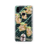 Multitronic Samsung Galaxy A10s ile Uyumlu Baby Yoda Tasarım Baskılı Şeffaf Kılıf
