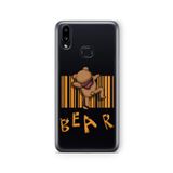 Multitronic Samsung Galaxy A10s ile Uyumlu Bear Tasarım Baskılı Şeffaf Kılıf