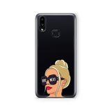 Multitronic Samsung Galaxy A10s ile Uyumlu Bye Next Tasarım Baskılı Şeffaf Kılıf