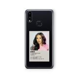 Multitronic Samsung Galaxy A10s ile Uyumlu Cardi B Paralorid Poster Tasarım Baskılı Şeffaf Kılıf