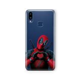 Multitronic Samsung Galaxy A10s ile Uyumlu Deadpool Tasarım Baskılı Şeffaf Kılıf