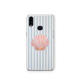 Multitronic Samsung Galaxy A10s ile Uyumlu Deniz Kabuğu Desenli Şeffaf Telefon Kılıfı