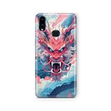 Multitronic Samsung Galaxy A10s ile Uyumlu Ejderha Tasarım Baskılı Şeffaf Kılıf