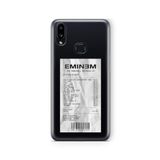 Multitronic Samsung Galaxy A10s ile Uyumlu Eminem Albüm Fişi Tasarım Baskılı Şeffaf Kılıf