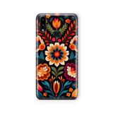 Multitronic Samsung Galaxy A10s ile Uyumlu Floral Tasarım Baskılı Şeffaf Kılıf