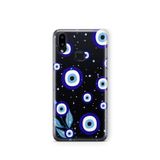 Multitronic Samsung Galaxy A10s ile Uyumlu Gece Nazar Desenli Şeffaf Telefon Kılıfı