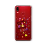 Multitronic Samsung Galaxy A10s ile Uyumlu Get Better Tasarım Baskılı Şeffaf Kılıf