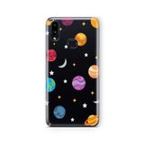 Multitronic Samsung Galaxy A10s ile Uyumlu Gezegenler Tasarım Baskılı Şeffaf Kılıf
