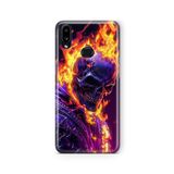 Multitronic Samsung Galaxy A10s ile Uyumlu Ghost Rider Tasarım Baskılı Şeffaf Kılıf