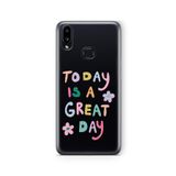 Multitronic Samsung Galaxy A10s ile Uyumlu Great Day Tasarım Baskılı Şeffaf Kılıf