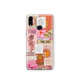 Multitronic Samsung Galaxy A10s ile Uyumlu Güneş Tarot Desenli Şeffaf Telefon Kılıfı