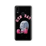Multitronic Samsung Galaxy A10s ile Uyumlu Gym Rat Tasarım Baskılı Şeffaf Kılıf